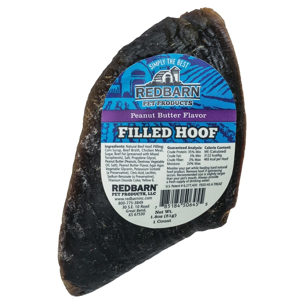 slide 1 of 1, Redbarn Peanut Butter Filled Hoof, 1.8 oz