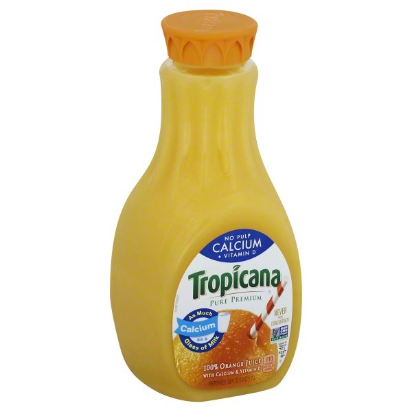 slide 1 of 3, Tropicana Pure Premium Calcium + Vitamin D No Pulp Orange Juice - 59 fl oz, 59 fl oz