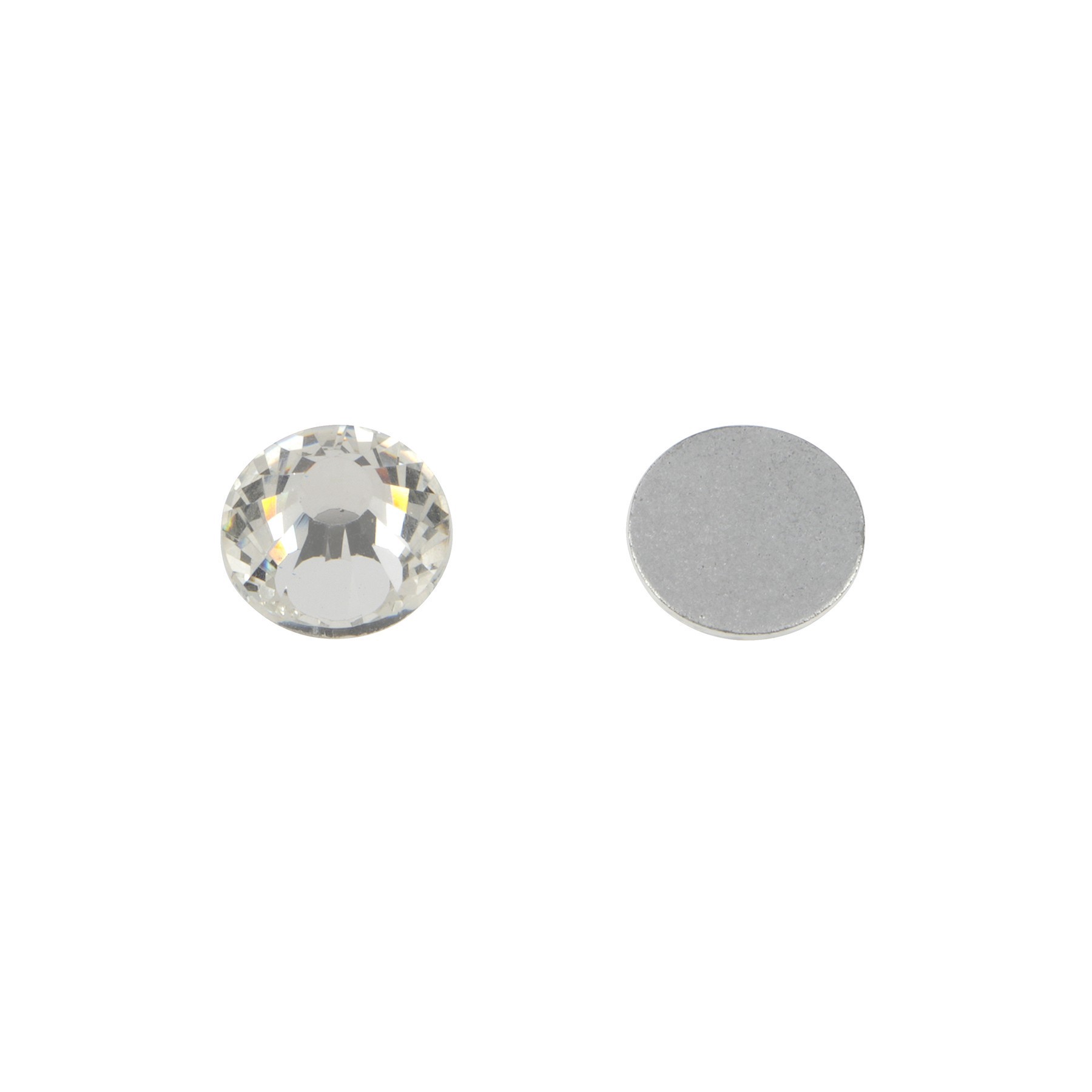 slide 2 of 2, Ss38 Clear Round Flatback Glass Rhinestones, 432ct. By Bead Landing, 432 ct