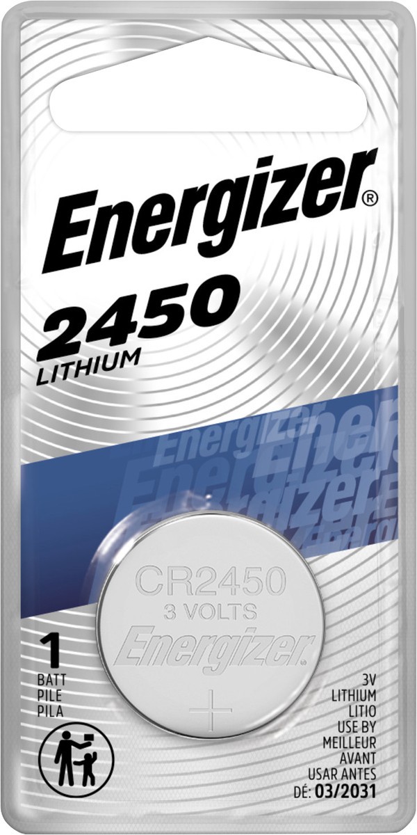 slide 3 of 3, Energizer 2450 Lithium Battery 1 ea Blister Pack, 1 ct