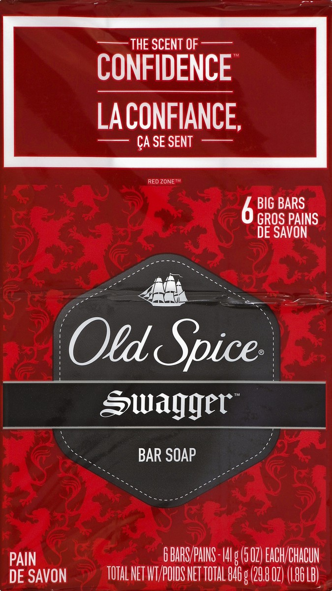 slide 1 of 5, Old Spice Bar Soap 6 ea, 6 ct