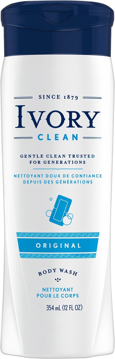 slide 2 of 3, Ivory Mild & Gentle Body Wash, Original Scent, 12oz, 12 fl oz