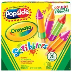 Popsicle Ice Pops Scribblers, 21.6 oz, 18 Count 