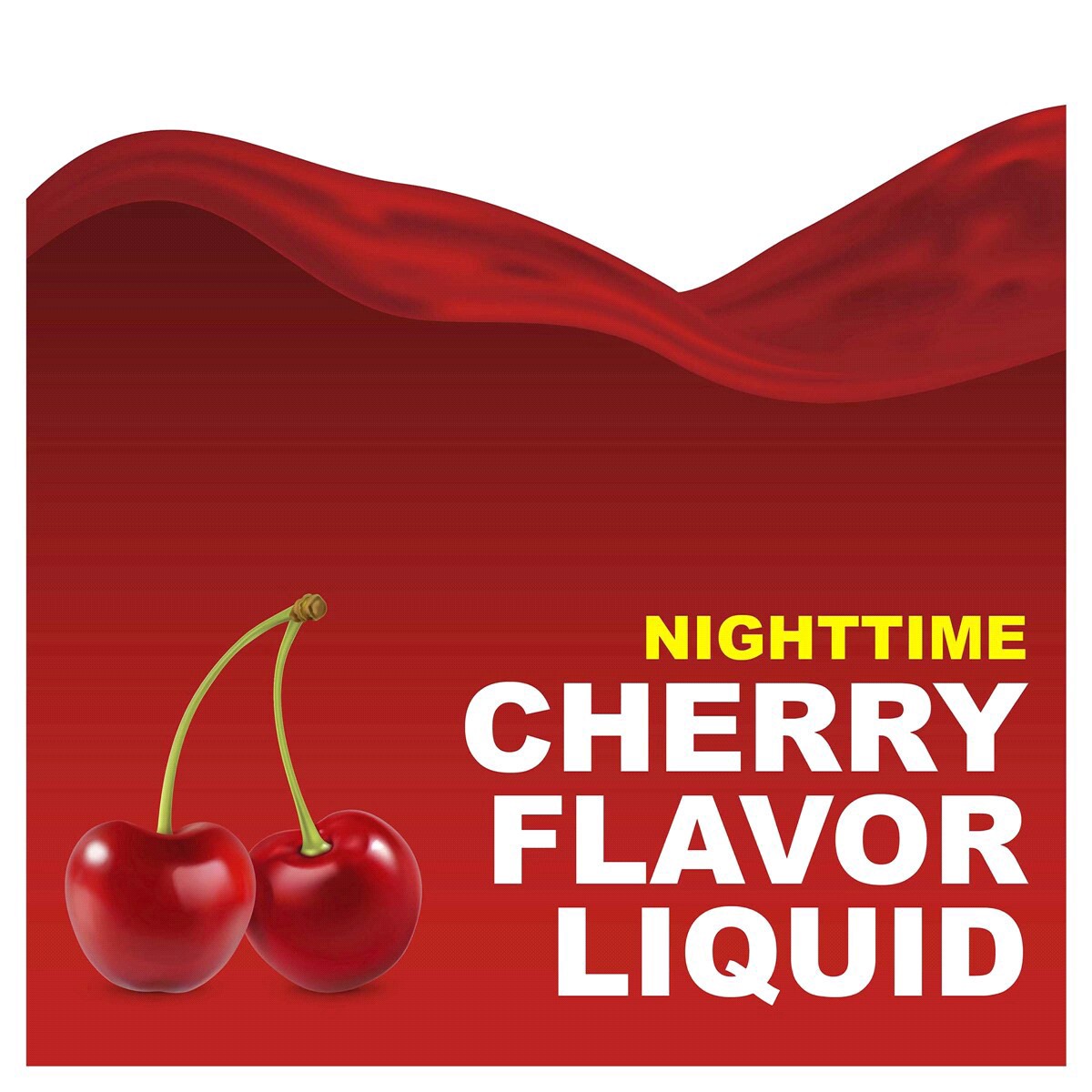 slide 23 of 25, Nighttime Cold & Flu Relief, Pain Reliever, Fever Reducer, Cough Suppressant, Antihistamine, Cherry Flavor, 12 oz