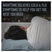 slide 11 of 25, Nighttime Cold & Flu Relief, Pain Reliever, Fever Reducer, Cough Suppressant, Antihistamine, Cherry Flavor, 12 oz