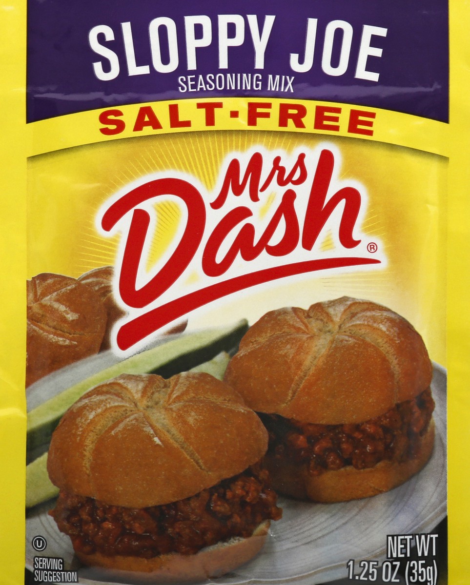 slide 12 of 12, Mrs. Dash Salt-Free Sloppy Joe Seasoning Mix 1.25 oz, 1.25 oz