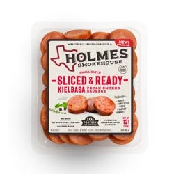 Holmes Smokehouse Sliced & Ready Kielbasa Pecan Smoked Sausage 12 oz