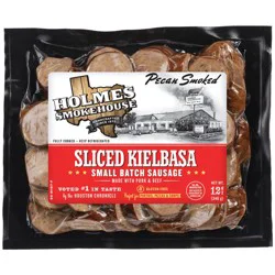 Holmes Smokehouse Sliced & Ready Kielbasa Pecan Smoked Sausage 12 oz