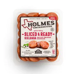 Holmes Smokehouse Sliced & Ready Kielbasa Pecan Smoked Sausage 12 oz