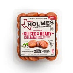 Holmes Smokehouse Sliced & Ready Kielbasa Pecan Smoked Sausage 12 oz
