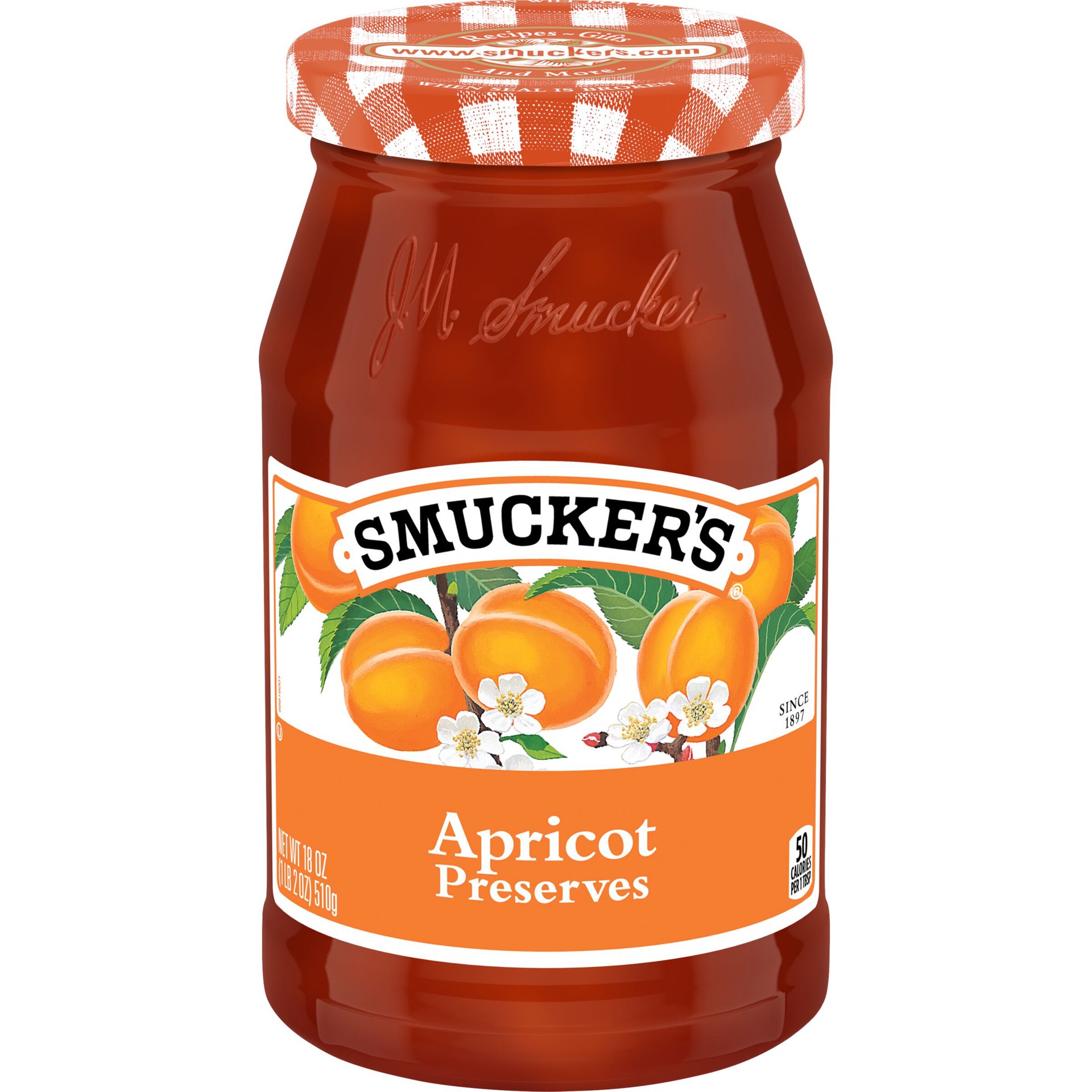 slide 1 of 8, Smucker's Preserves, Apricot, 18 oz