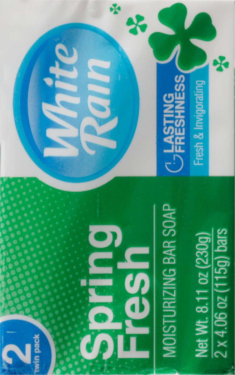 slide 5 of 9, White Rain Moisturizing Spring Fresh Bar Soap 2 - 4.06 oz Bars, 2 ct