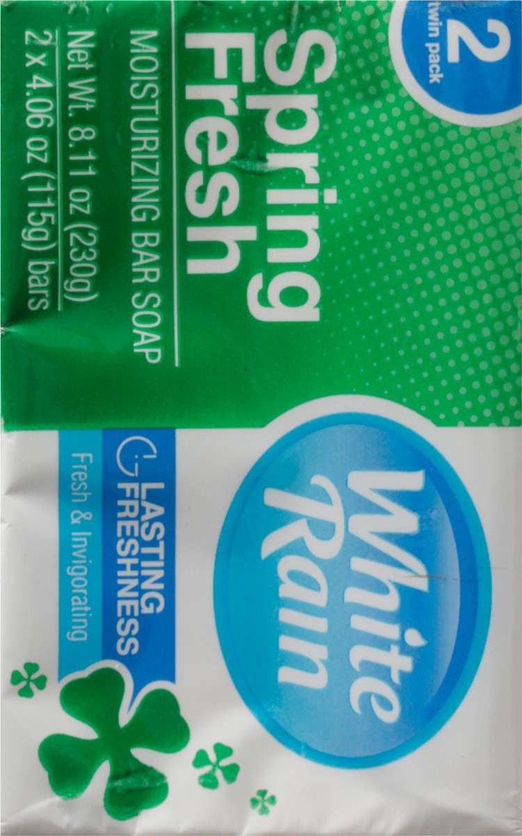 slide 4 of 9, White Rain Moisturizing Spring Fresh Bar Soap 2 - 4.06 oz Bars, 2 ct