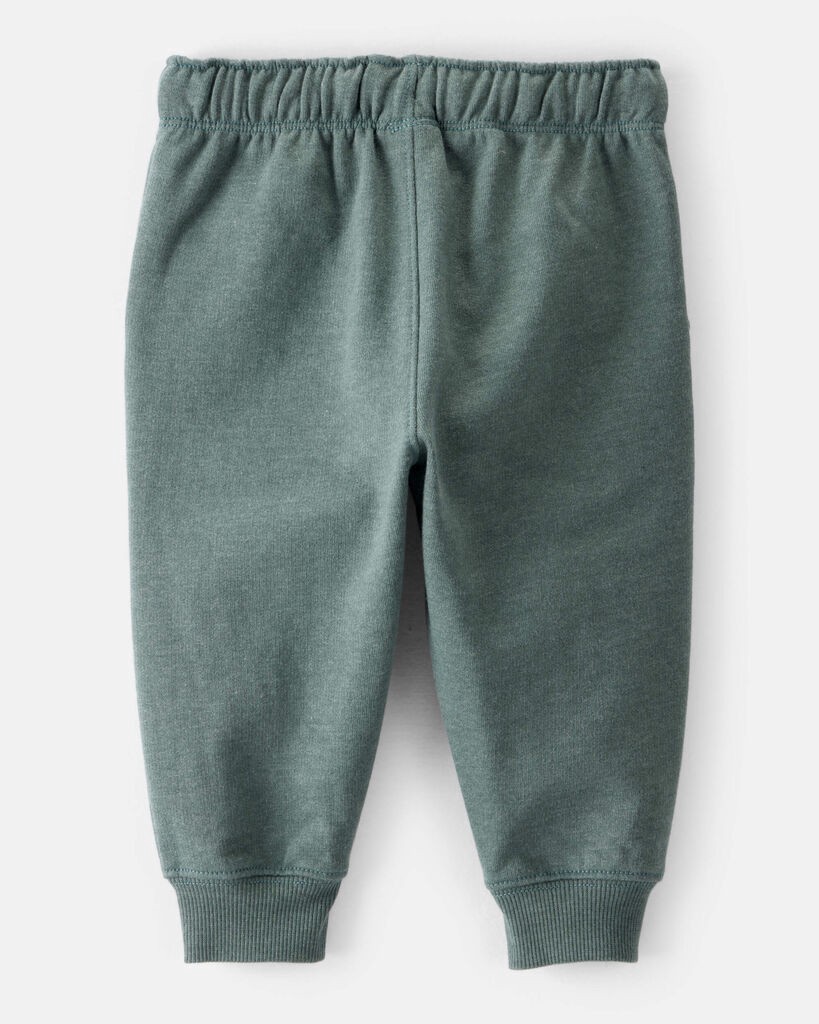 slide 3 of 3, Carter's Carters Baby Boy Solid Fleece Cotton Jogger - Green Green 12M, 1 ct