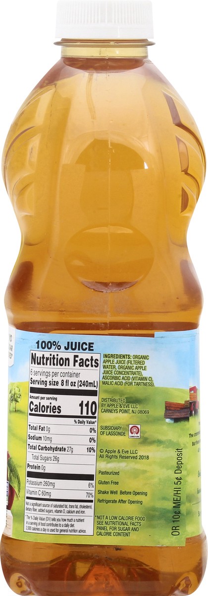 slide 9 of 13, Apple & Eve Organics Apple 100% Juice - 48 oz, 48 fl oz