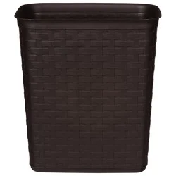 Sterilite 3.4 Gallon Espresso Weave Wastebasket 1 ea