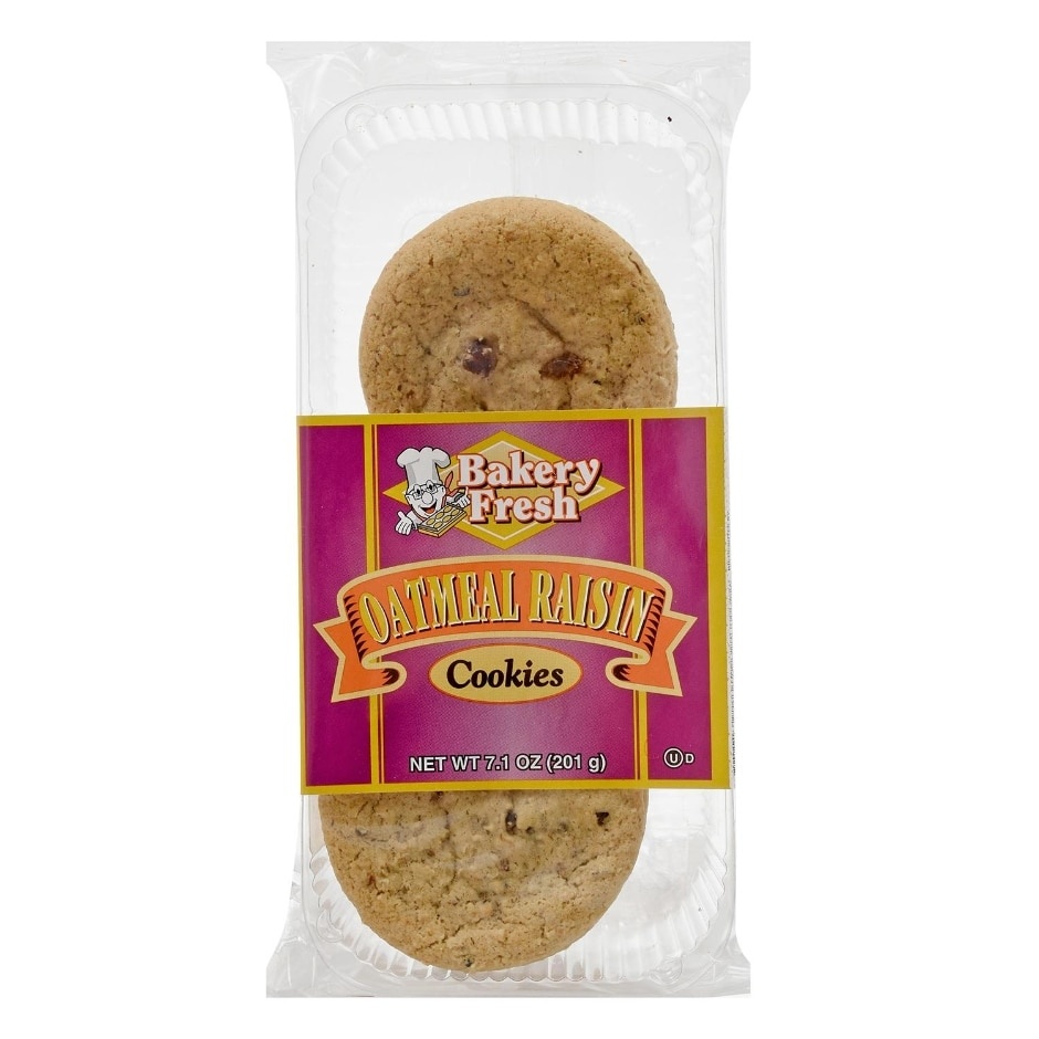 slide 1 of 1, Bakery Fresh Oatmeal Raisin Cookies, 7.1 oz