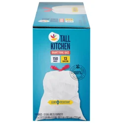 Giant Tall Kitchen Drawstring Bags - 13 gallon