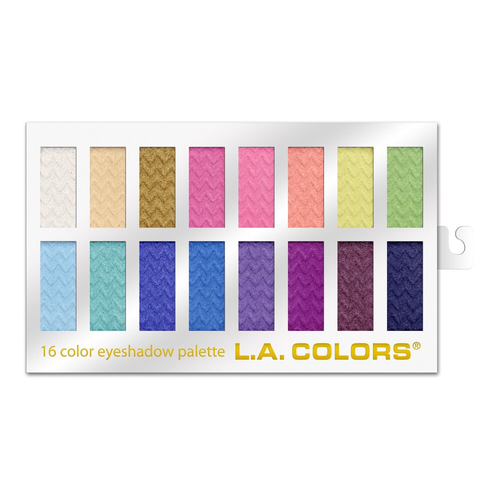 slide 1 of 1, L.A. Colors 16-Color Eyeshadow Palette - Haute, 1 ct