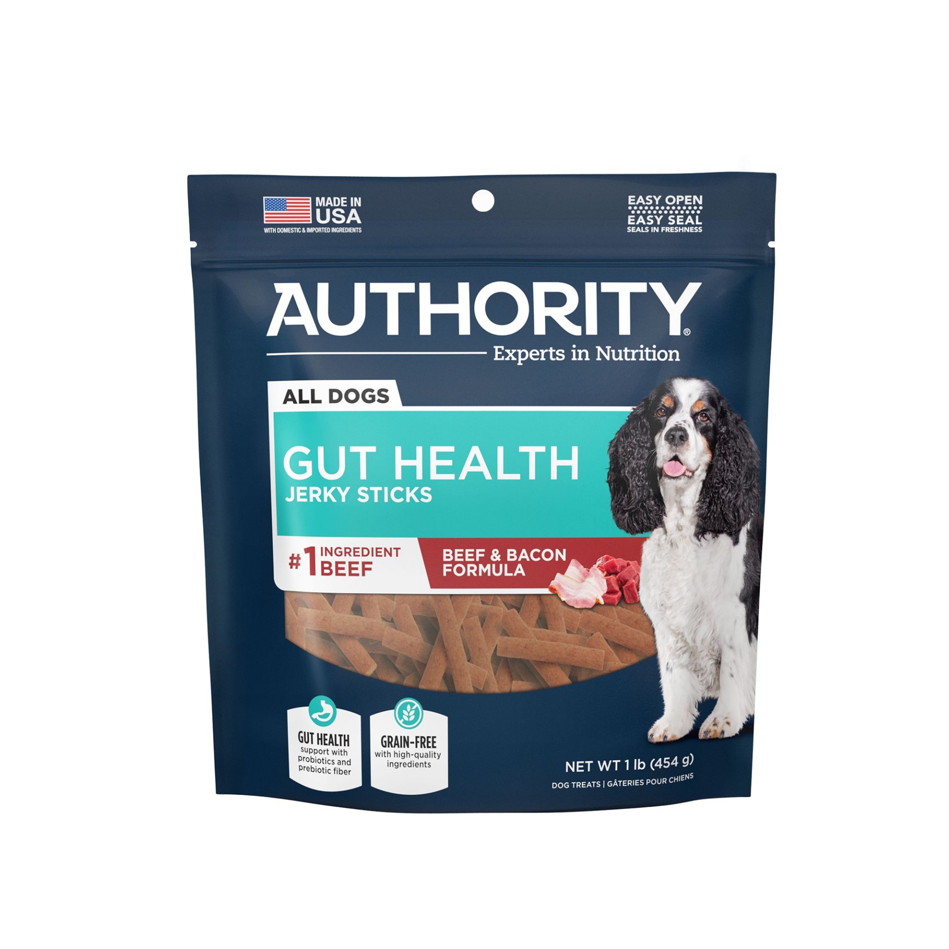 slide 1 of 1, Authority Gut Health Dog Treat, 1 lb
