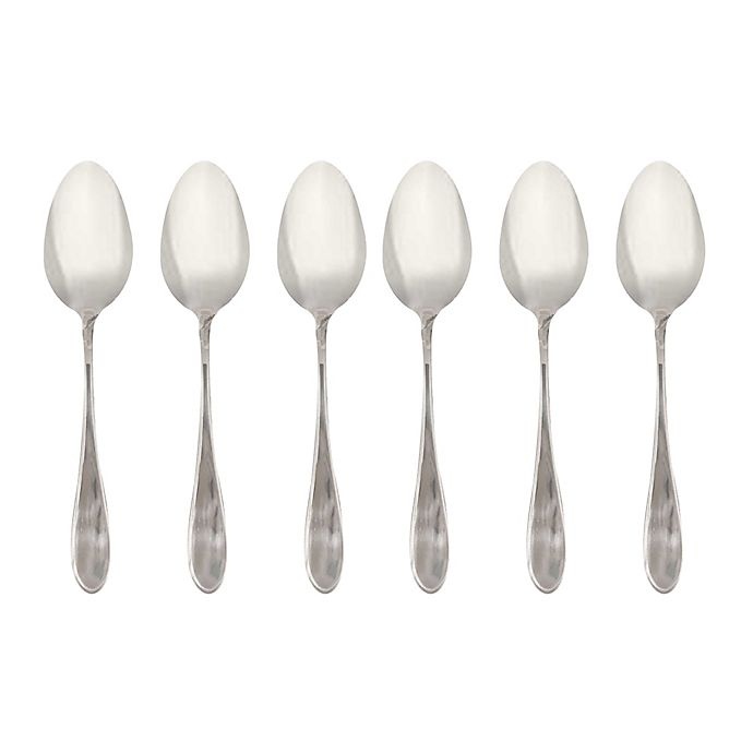 slide 1 of 1, Simply Essential Stainless Steel Mirror Dinner Spoons, 6 ct