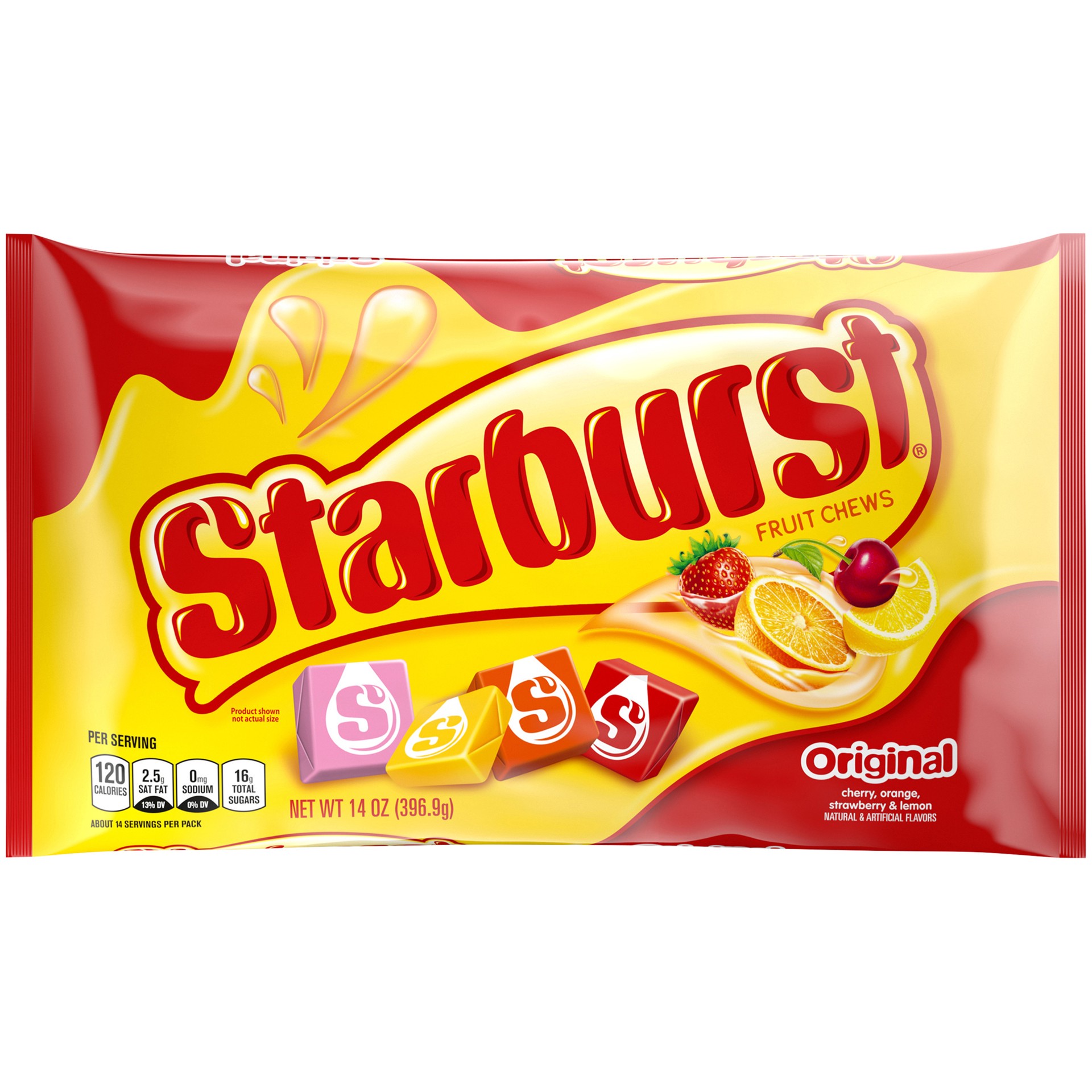 slide 1 of 6, Starburst Original Fruit Chews Candy Bag, 14 ounce, 14 oz