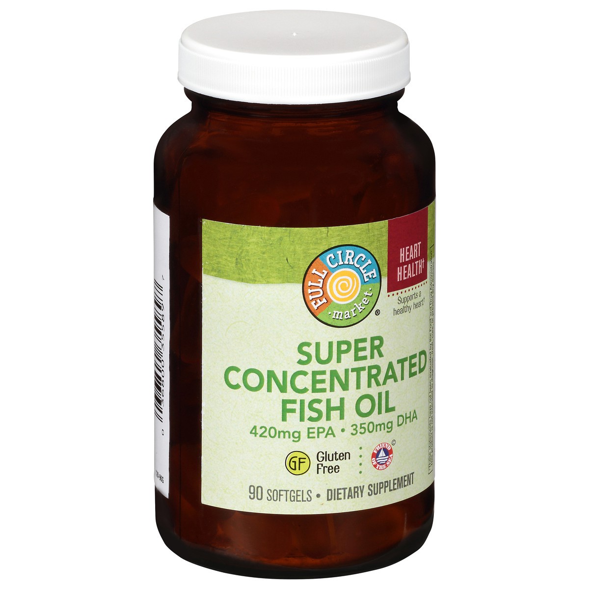 slide 6 of 9, Full Circle Market High Potency Fish Oil Softgels, 90 ct