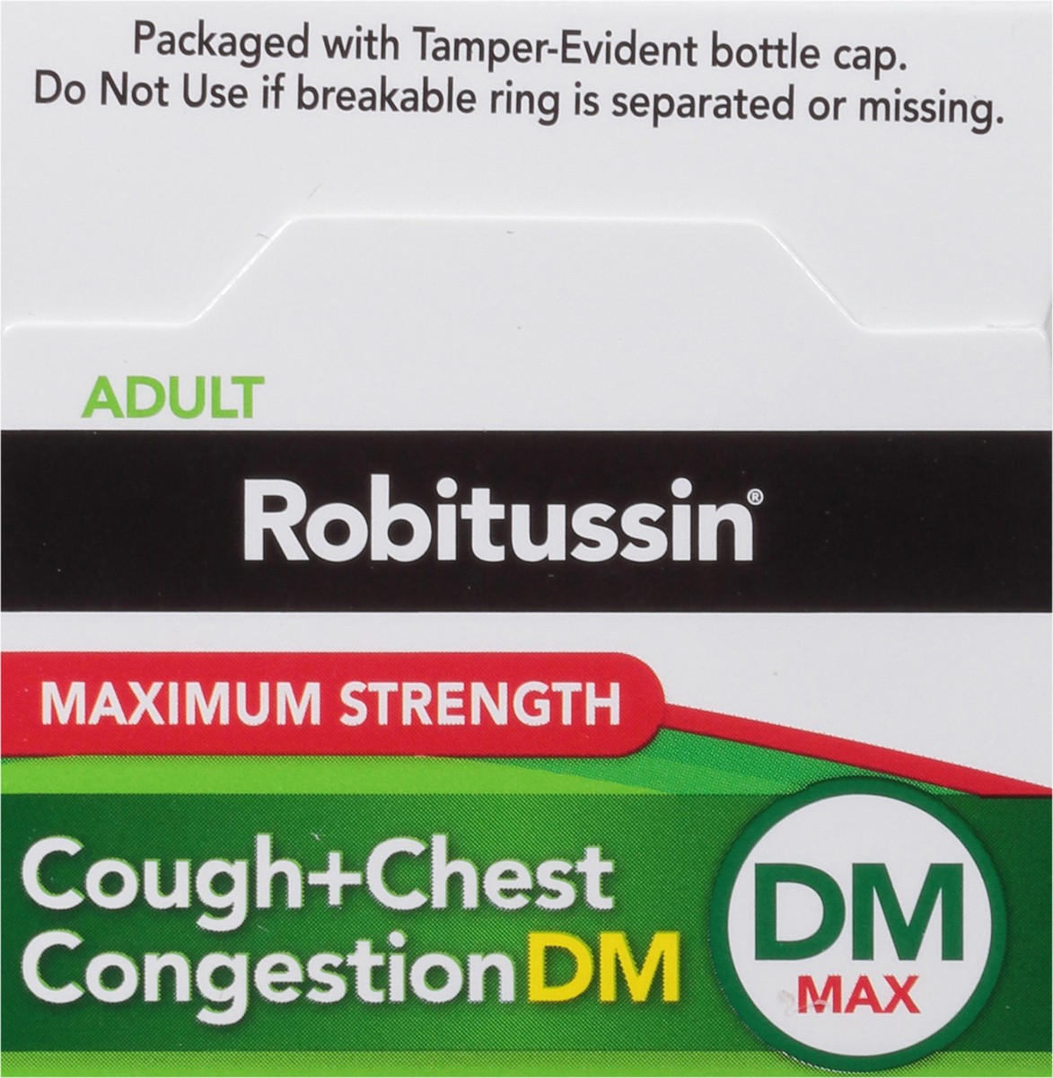 slide 9 of 9, Robitussin Adult Maximum Strength Cough + Chest Congestion DM Max (4 fl. oz. Bottle), Non-Drowsy Cough Suppressant & Expectorant, Raspberry Flavor, 4 oz