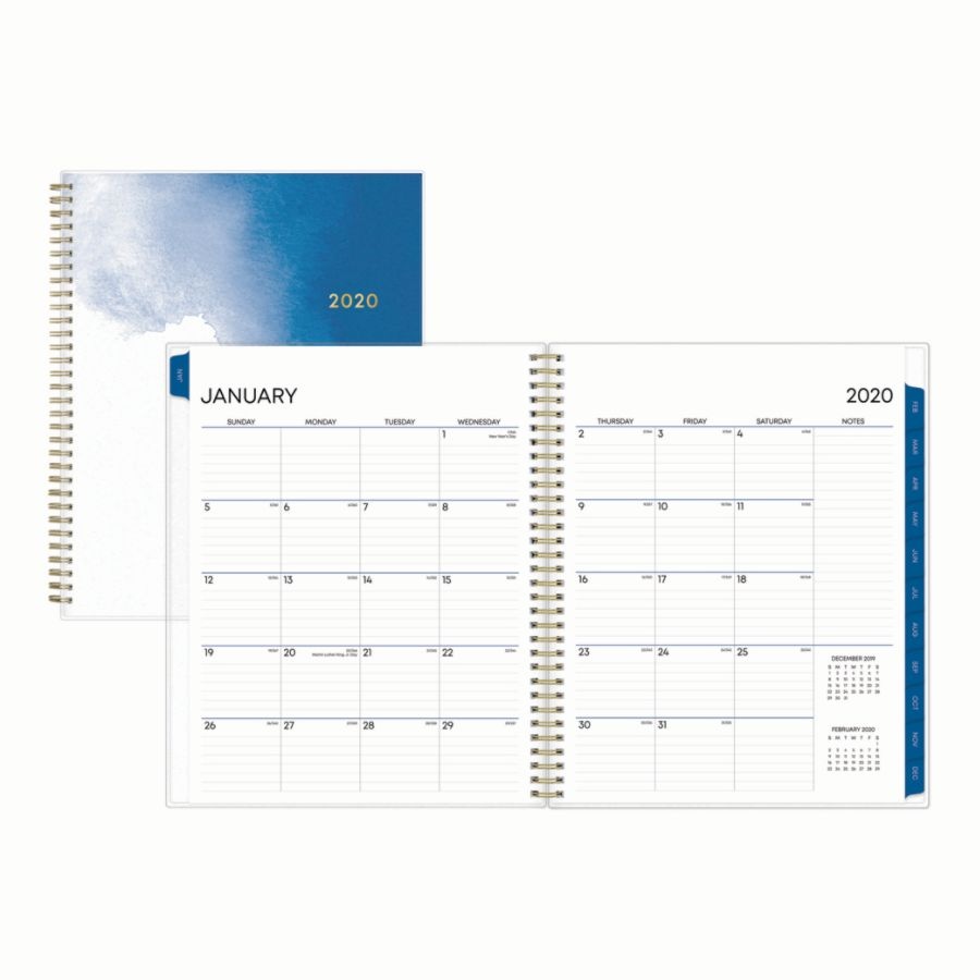 slide 2 of 4, Blue Sky Weekly/Monthly Planner, 8-1/2'' X 11'', Essence, January To December 2020, 1 ct