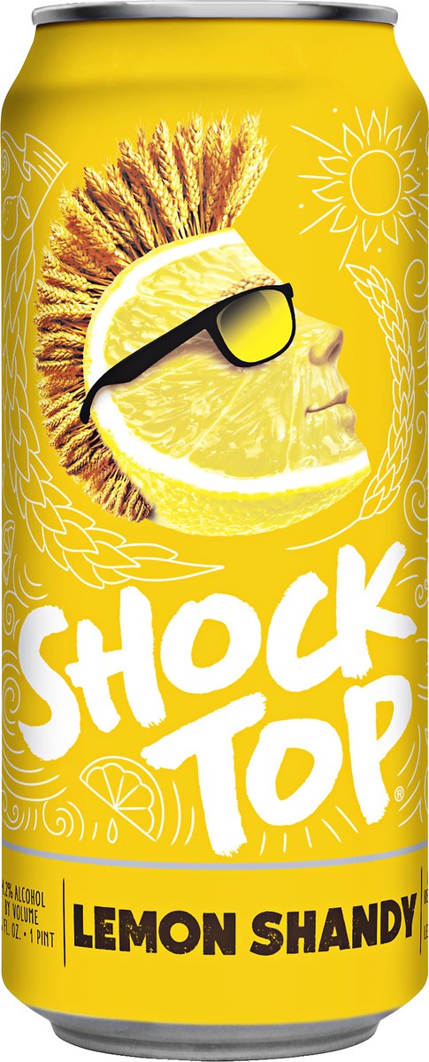 slide 1 of 6, Shock Top Lemon Shandy Beer 16 oz, 16 oz