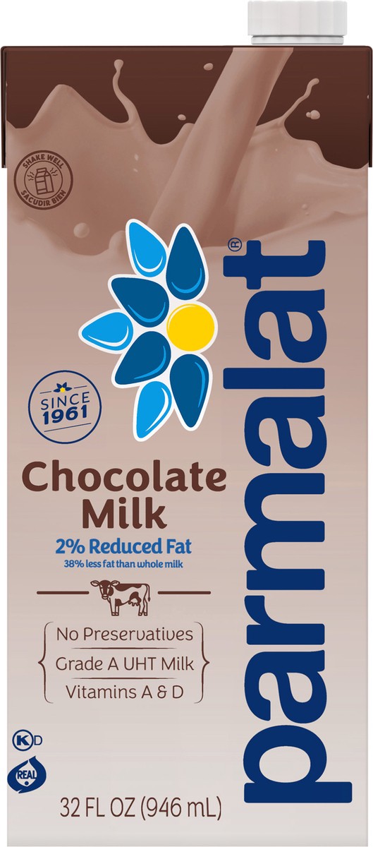 slide 5 of 8, 6/32 Fl. Oz. Parmalat Chocolate Uht 2% Reduced Fat Milk, 32 fl oz