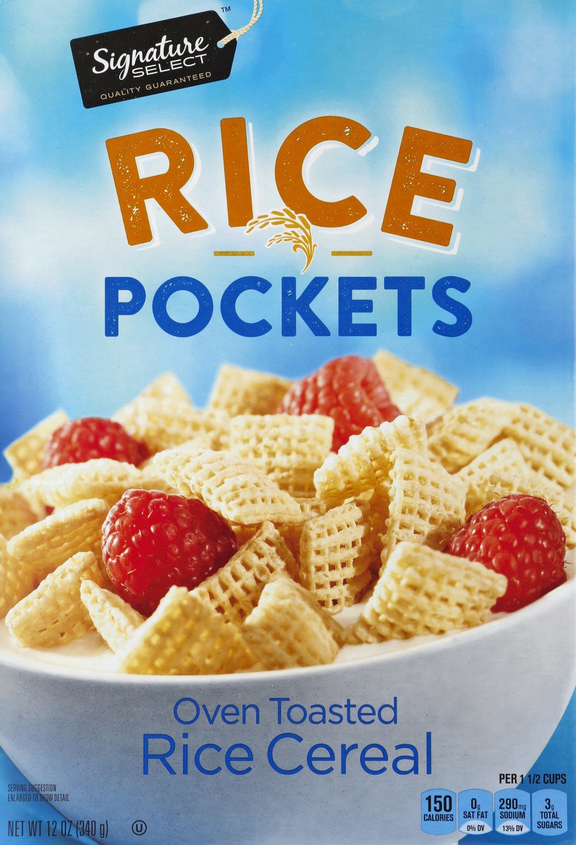slide 2 of 4, Signature Select Rice Cereal 12 oz, 12 oz