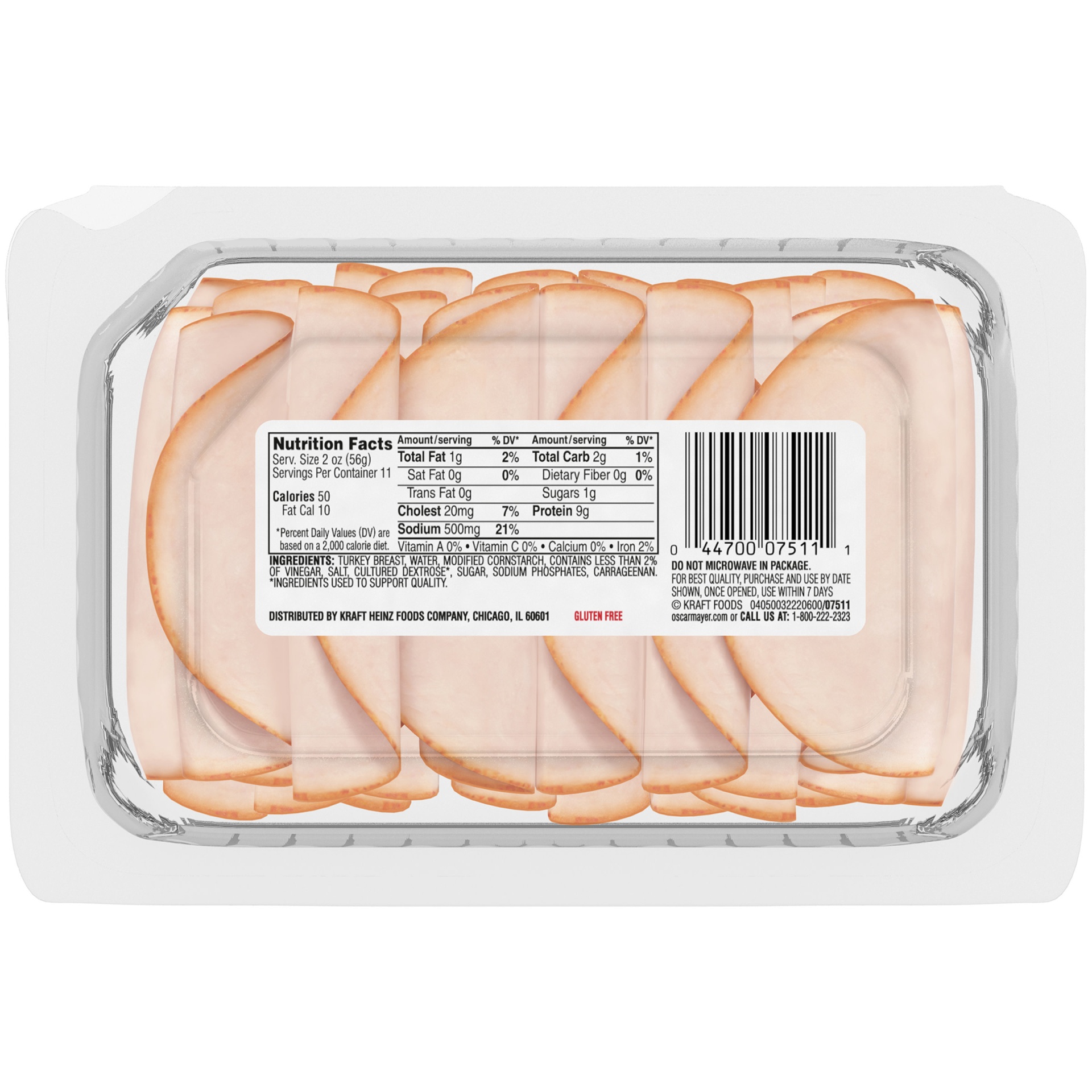 slide 2 of 2, Oscar Mayer Deli Fresh Smoked Turkey Breast Sliced Lunch Meat Mega Pack Tray, 22 oz
