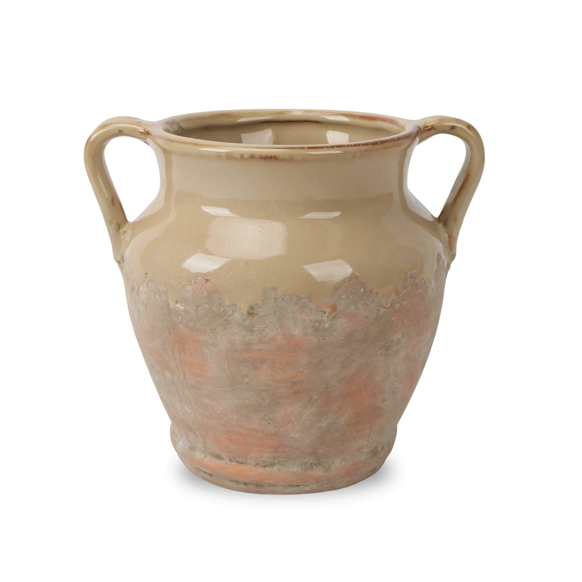 slide 1 of 4, Ashland 8.5 inch Green Terra Cotta Ceramic Vase, 8.5 in