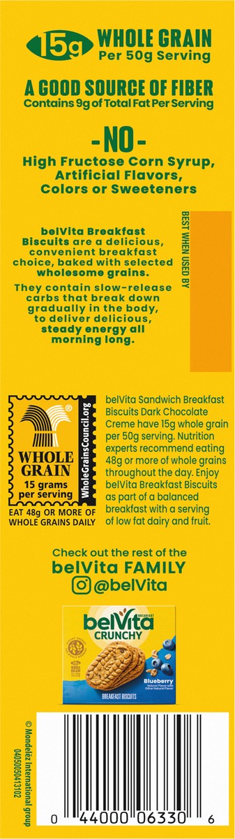 slide 7 of 9, belVita Sandwich Dark Choco Crème - 8ct, 8 ct; 1.76 oz