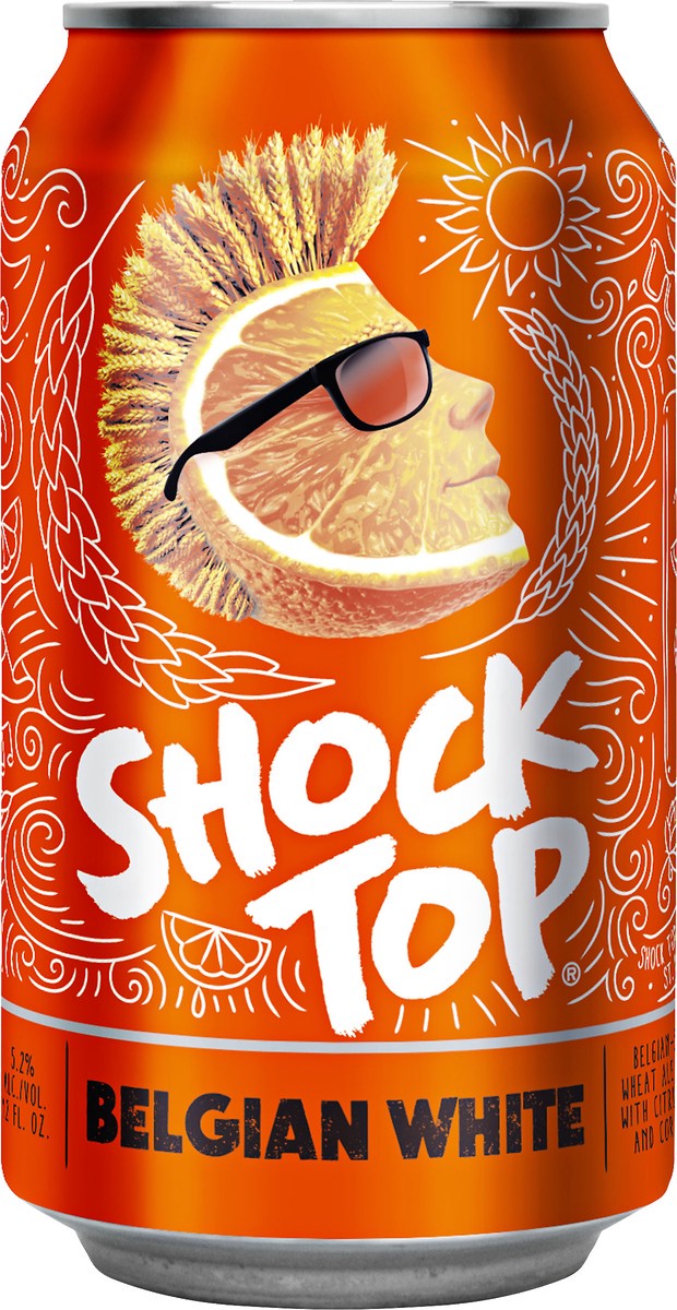 slide 4 of 8, Shock Top Belgian White Beer 12 oz, 12 oz