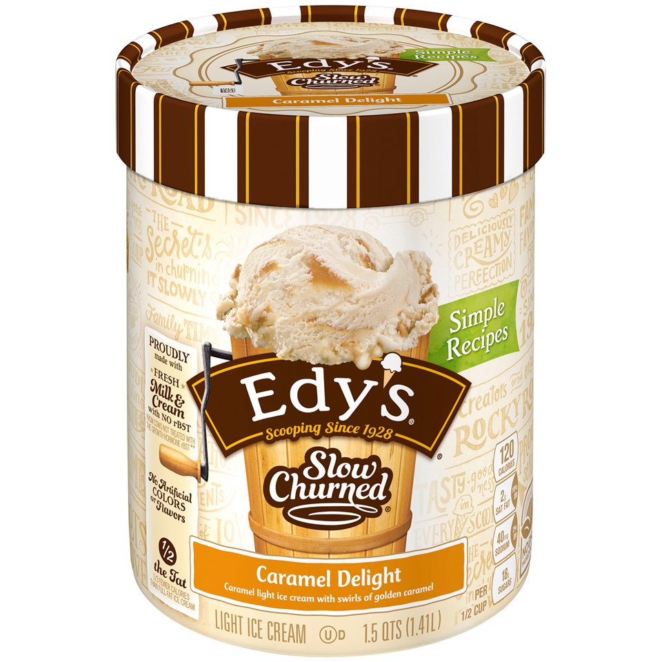 Edy's Slow Churned Caramel Delight Ice Cream 1.5 qt Shipt