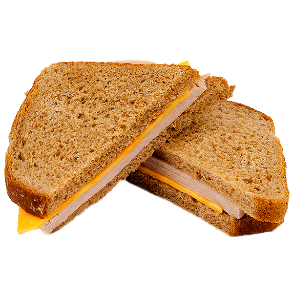 slide 1 of 1, L&B Turkey & Cheddar Sandwich On Wheat Bread, 5.5 oz
