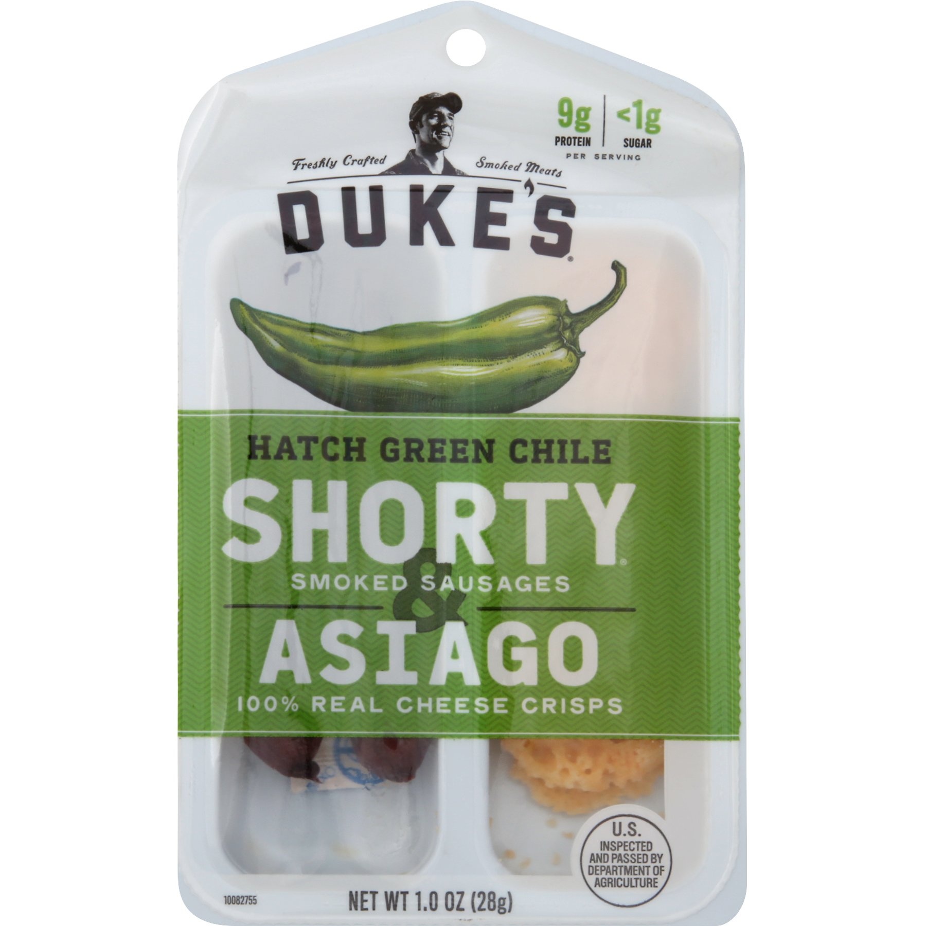 slide 1 of 8, Duke's Hatch Chile and Asiago Snack Tray, 1 oz