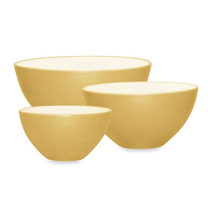 slide 1 of 1, Noritake Colorwave Mixing Bowl Set - Mustard, 3 ct