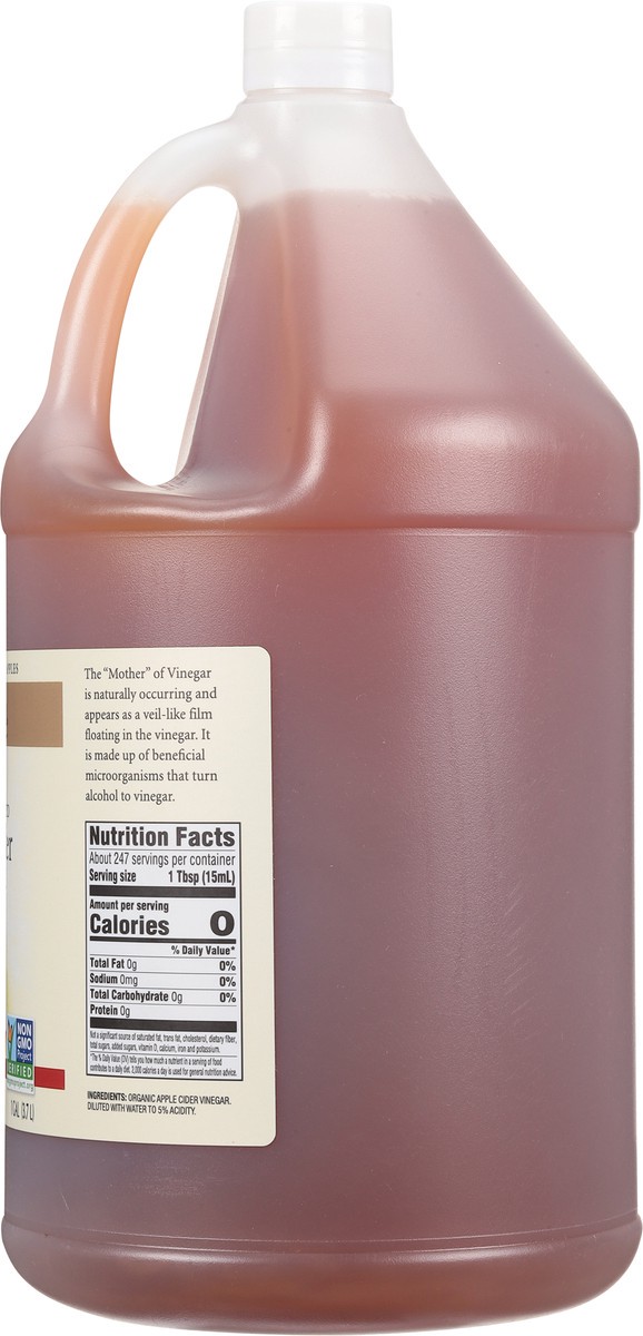 slide 10 of 13, Spectrum Raw Unpasteurized Unfiltered Organic Apple Cider Vinegar 1 gal, 1 gal