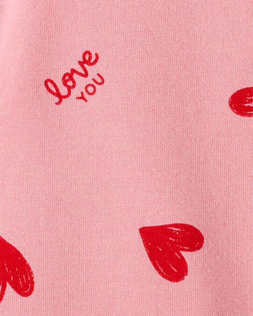 slide 2 of 3, Carters Toddler Girl Heart Pull-On Stretch Leggings - Pink Pink 4T, 1 ct