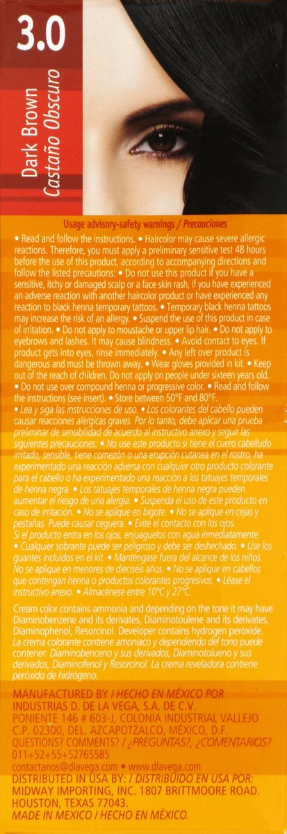 slide 3 of 4, D de la Vega Hair Dye Kit 1 ea, 1 ct