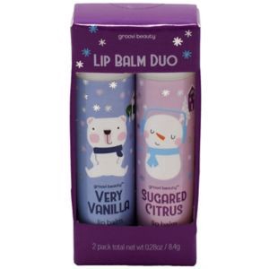 slide 1 of 1, GROOVI BEAUTY Lip Balm 2Pk - Vanilla Citrus, 1 oz