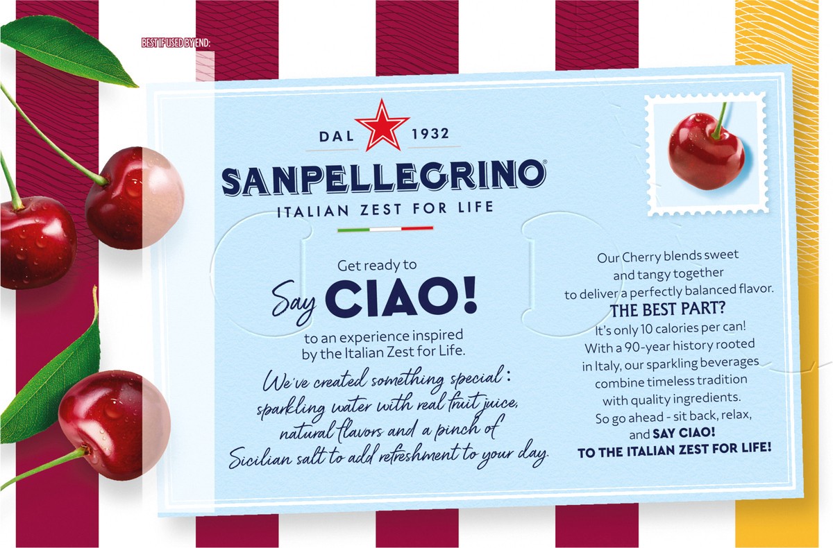 slide 9 of 13, San Pel Ciao Cherry 6/11.15 Oz, 6 ct; 11.15 fl oz