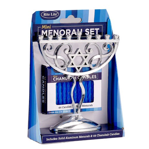 slide 1 of 1, Rite Lite mini menorah set, 1 ct