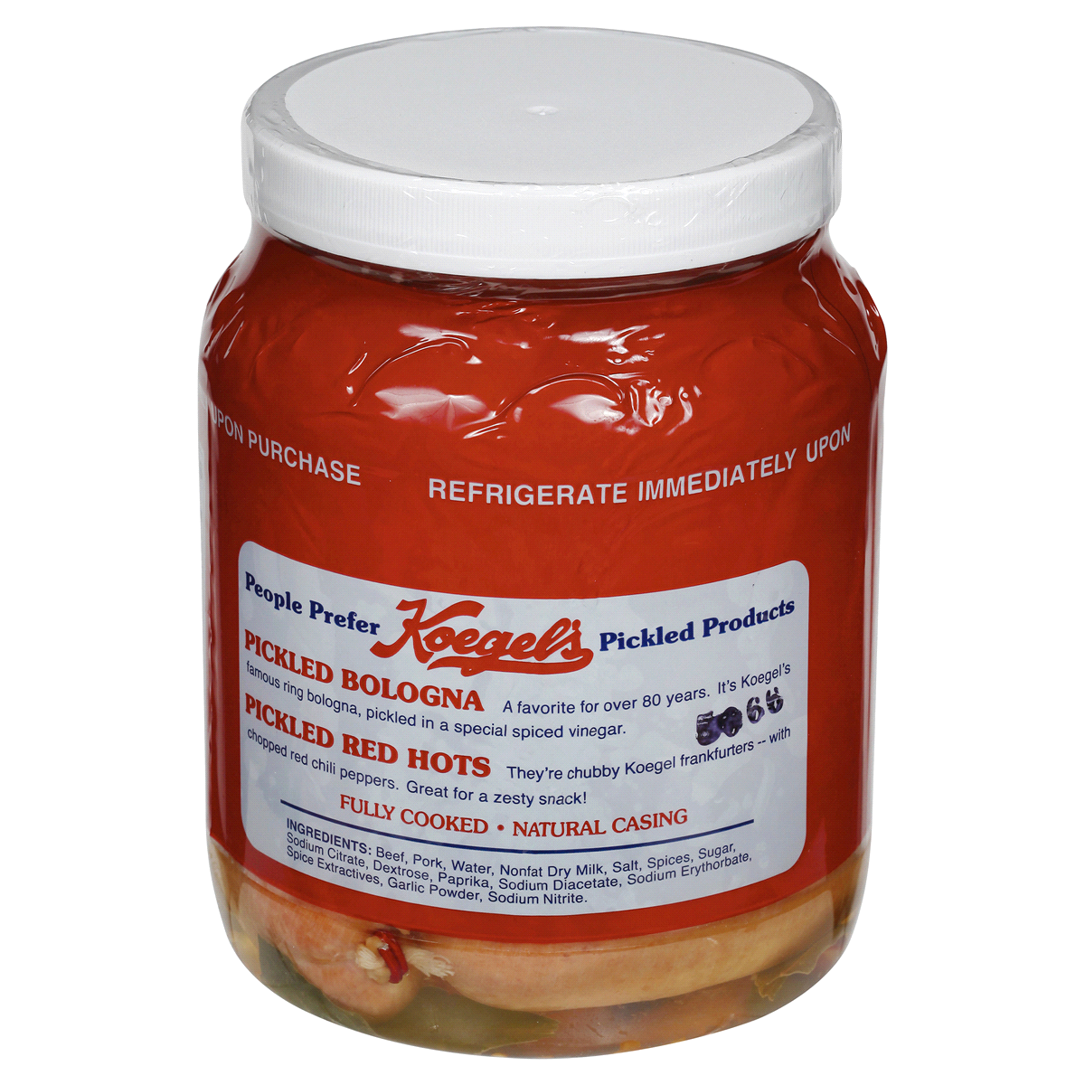 slide 3 of 3, Koegels Pickled Bologna, 2.5 lbs, 40 oz, 2.5 lb