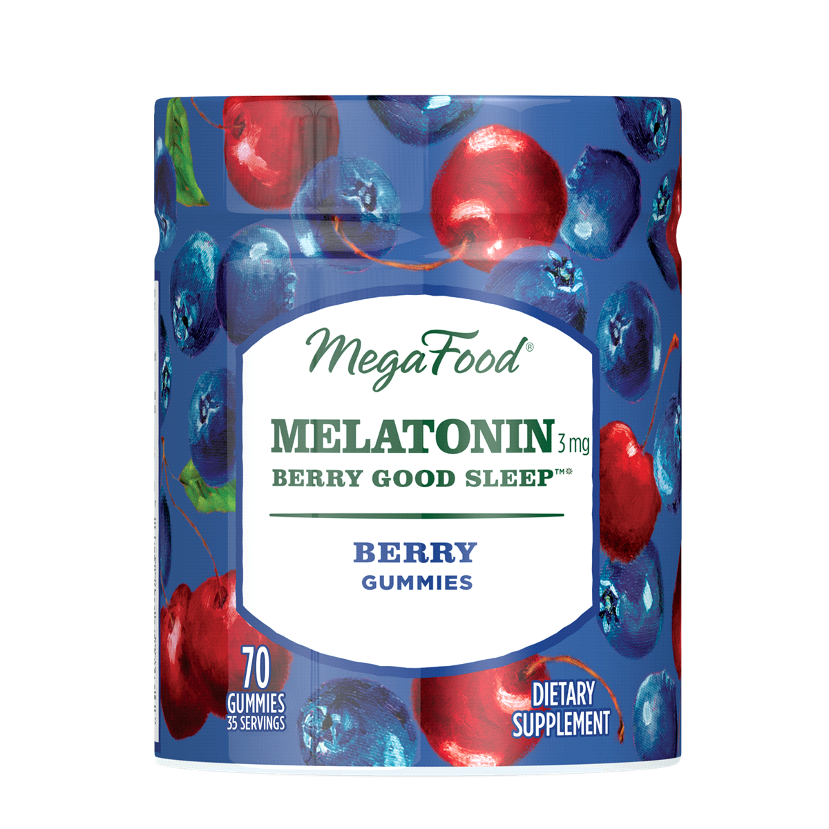 slide 1 of 1, MegaFood Melatonin Berry Good Sleep Gummies, 70 ct