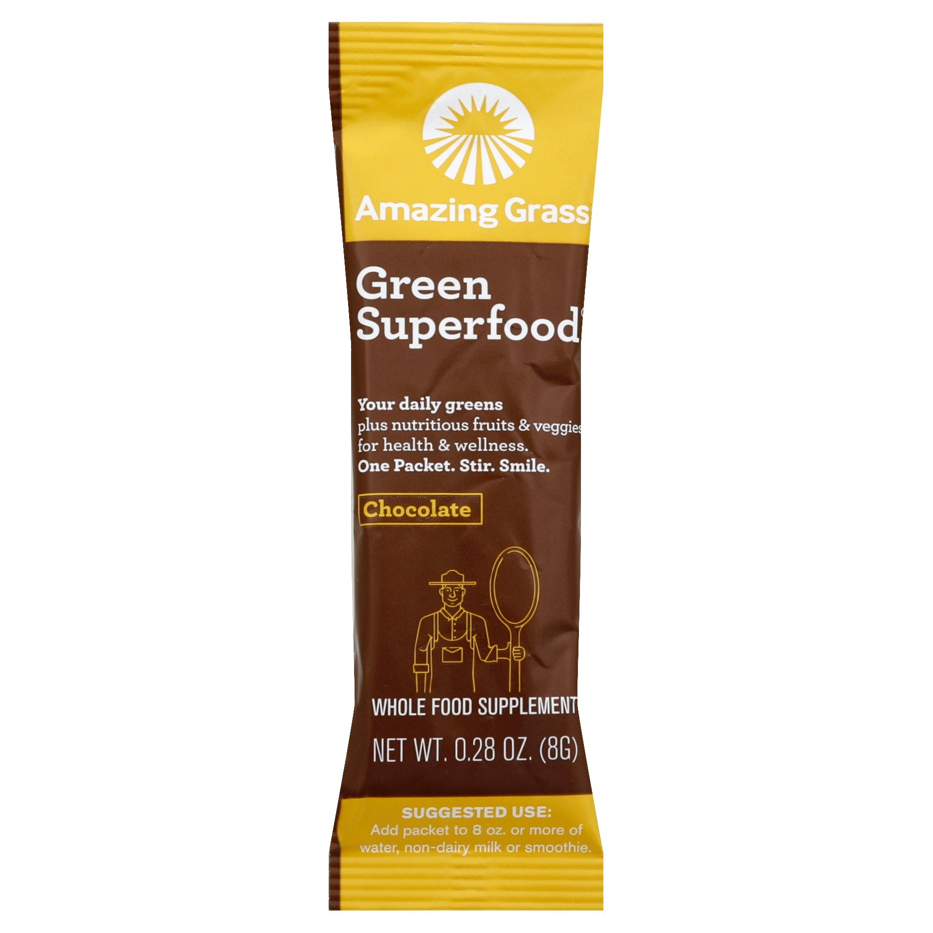 slide 1 of 2, Amazing Grass Green Superfood Cacao Chocolate Infusion, 8.5 oz