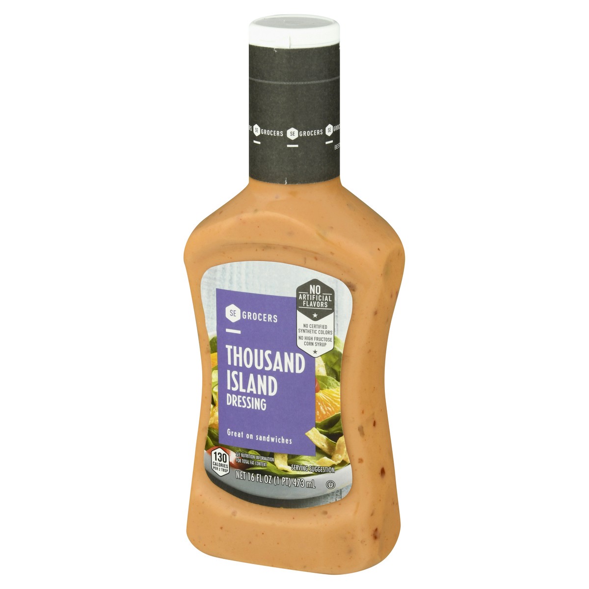 slide 3 of 4, SE Grocers Thousand Island Dressing No High Fructose Corn Syrup 16 Ounces, 16 oz